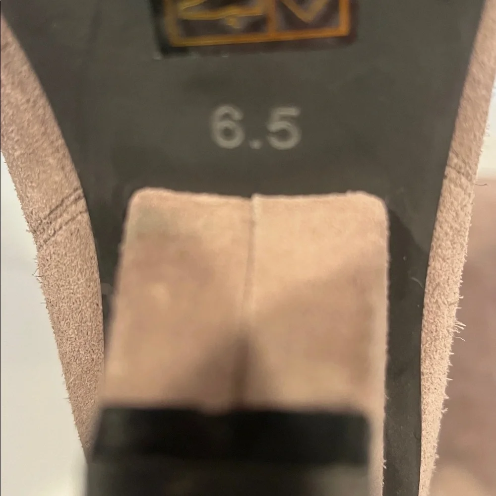 Jeffrey Campbell Senita Tall Suede Taupe Boots Anthropologie 6.5